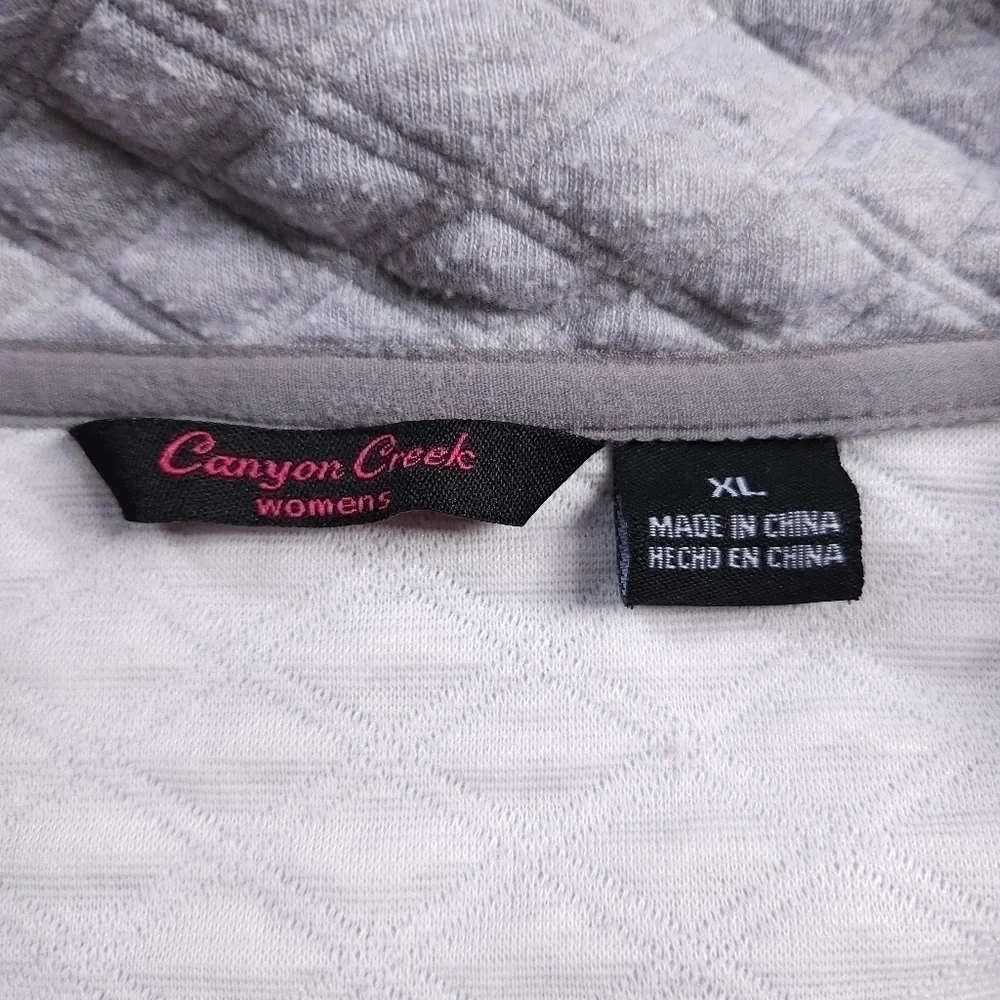 Canyon Creek sz XL Quilted T Snap Pullover Sweater - Picture 3 of 4